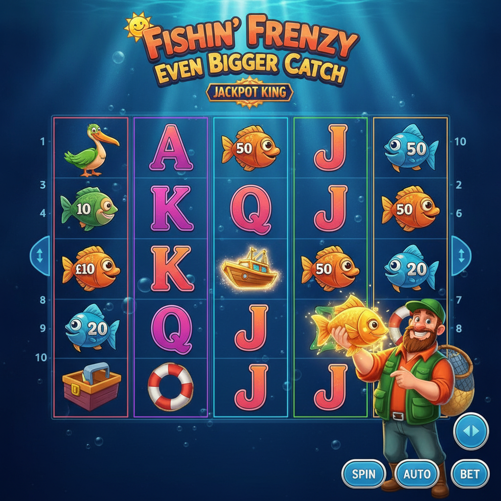 Fishin' Frenzy Even Bigger Catch Jackpot King