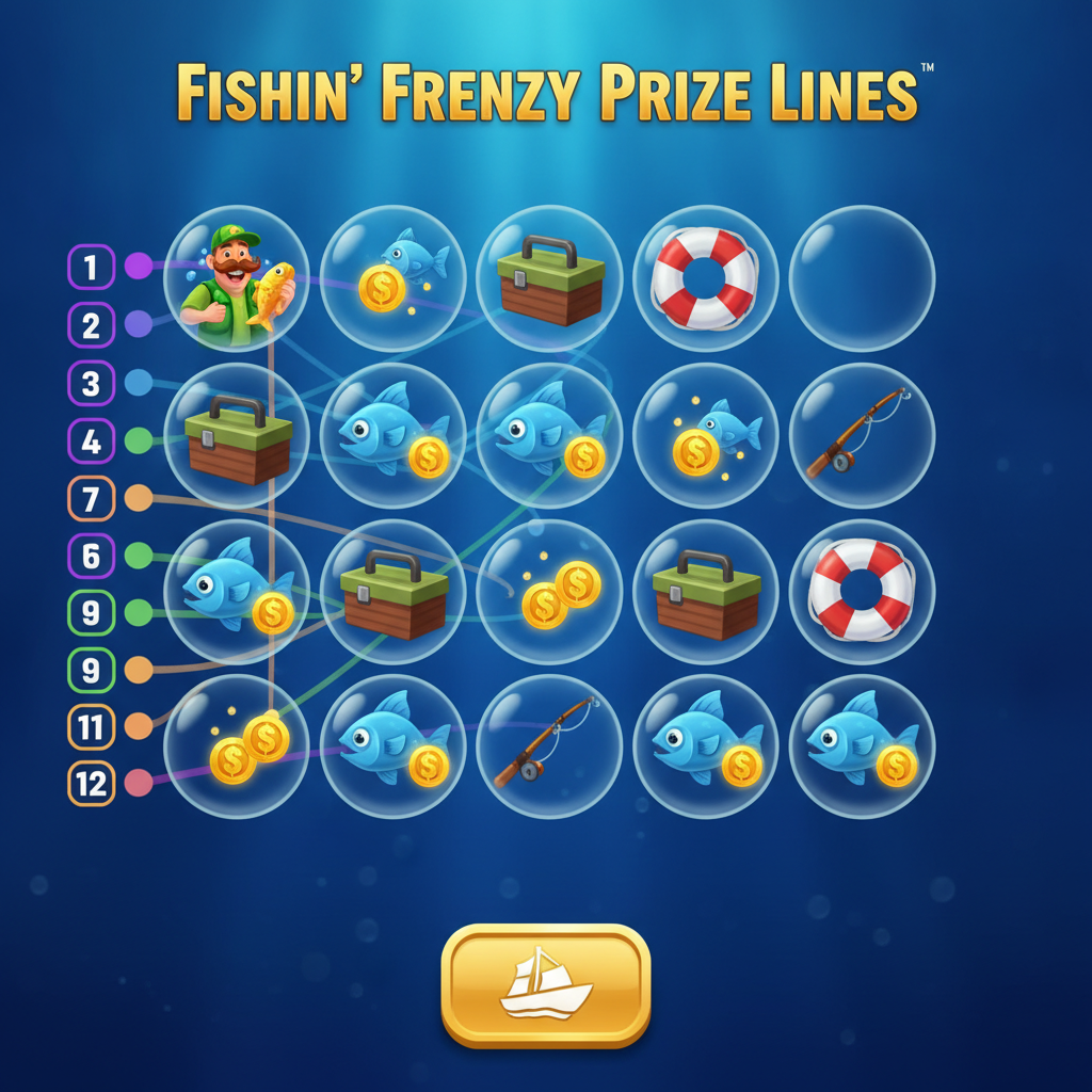 Fishin' Frenzy Prize Lines